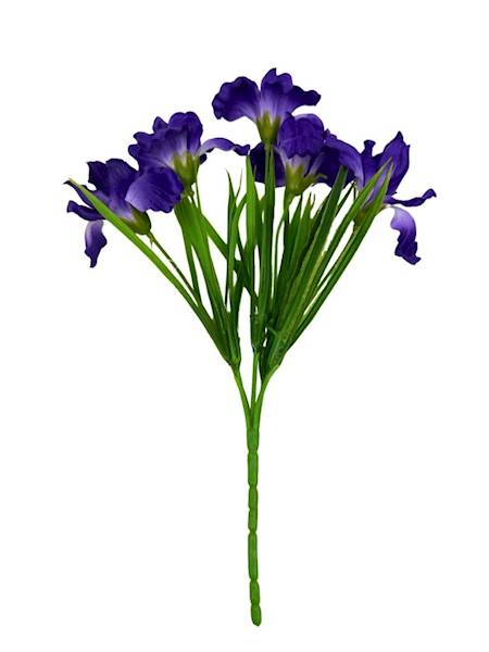 Bukiet irysy 32 cm ciemny fiolet