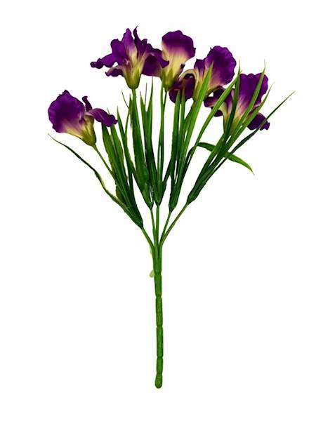 Bukiet irysy 32 cm ciemny róż