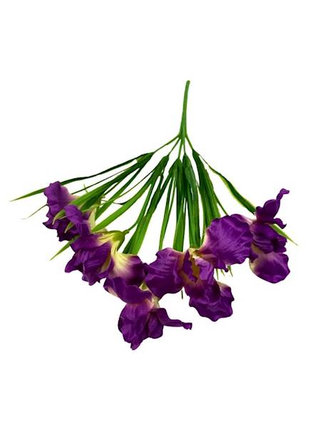 Bukiet irysy 32 cm ciemny róż