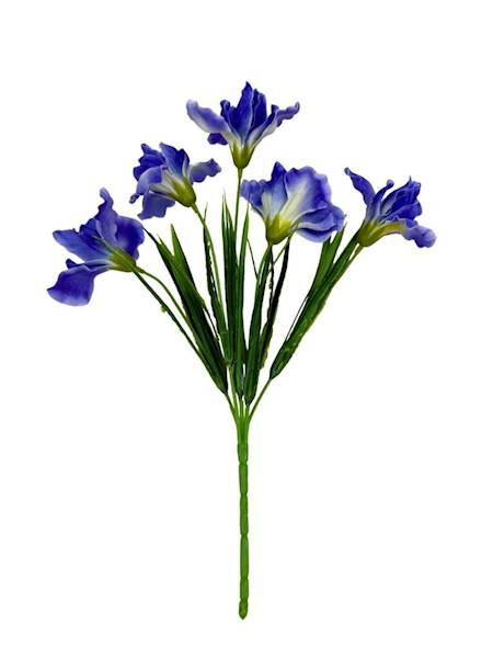 Bukiet irysy 32 cm niebieski