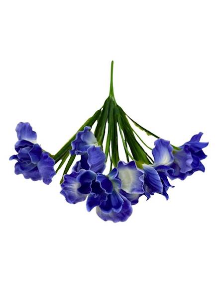 Bukiet irysy 32 cm niebieski