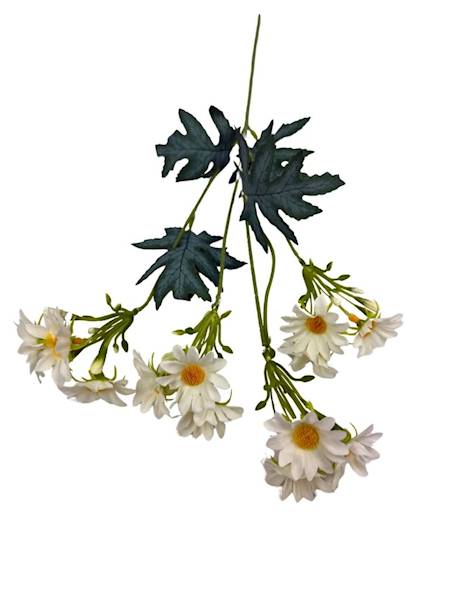Margaretka gałązka 53 cm biała