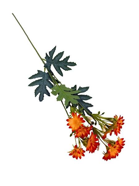 Margaretka gałązka 53 cm pomarańczowa