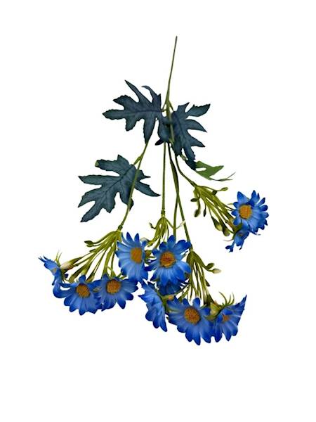 Margaretka gałązka 53 cm niebieska