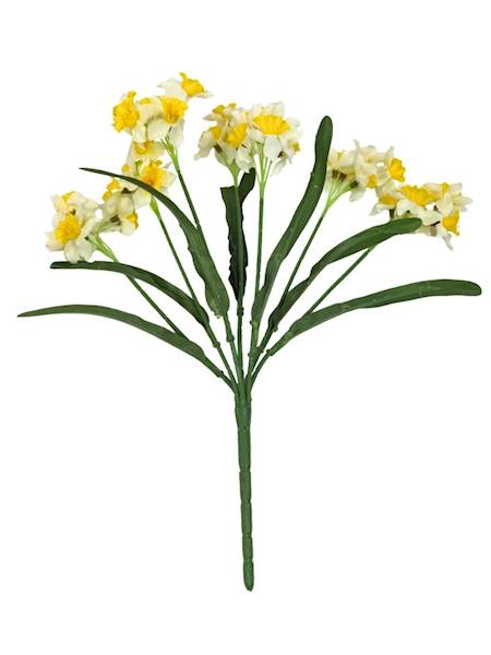 Bukiet żonkil 38 cm kremowo żółty