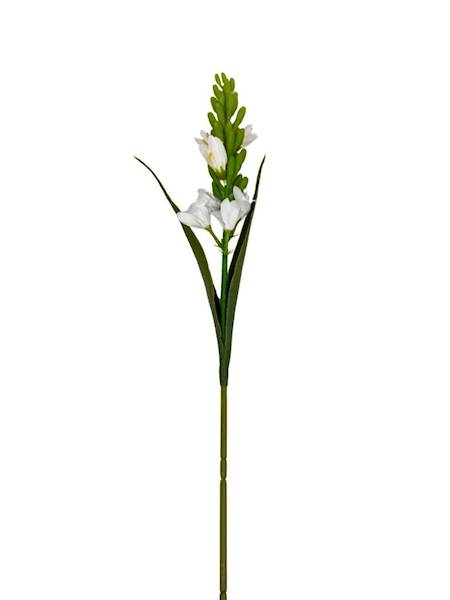 Gałązka białe kwiaty 70 cm