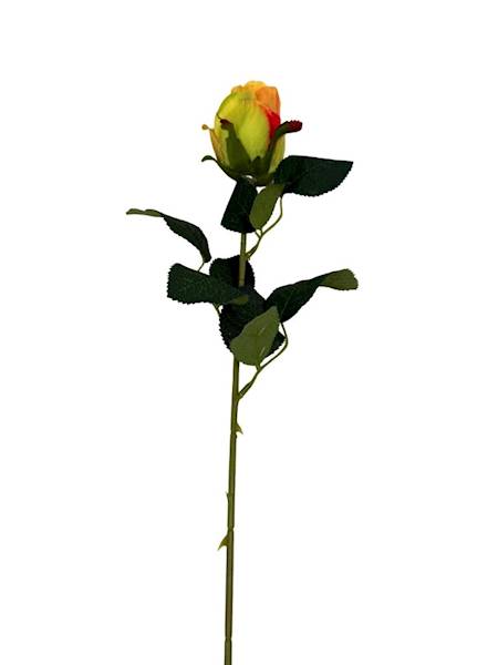 Róża gałązka 52 cm żółta