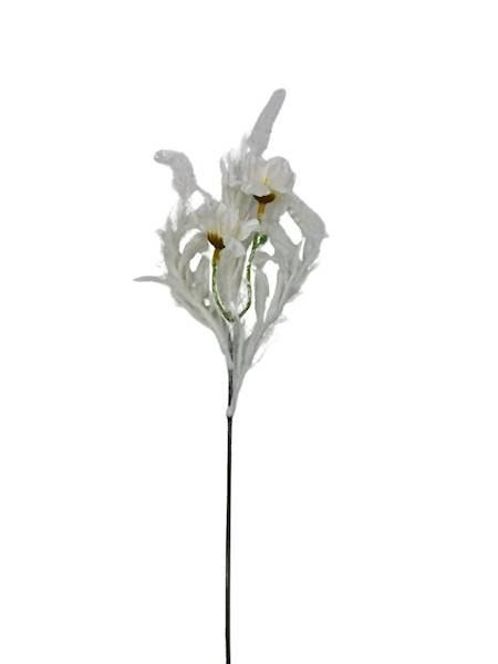 Pik dodatek susz z kwiatami 44 cm kremowy