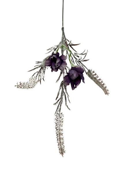 Pik dodatek susz z kwiatami 44 cm brudny fiolet