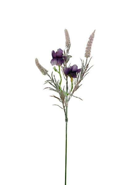 Pik dodatek susz z kwiatami 44 cm brudny fiolet