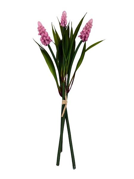 Szafirki wiązka 27 cm różowe