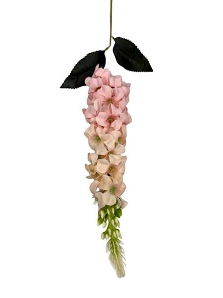 Ostróżka gałązka 70 cm pydrowy róż / beż