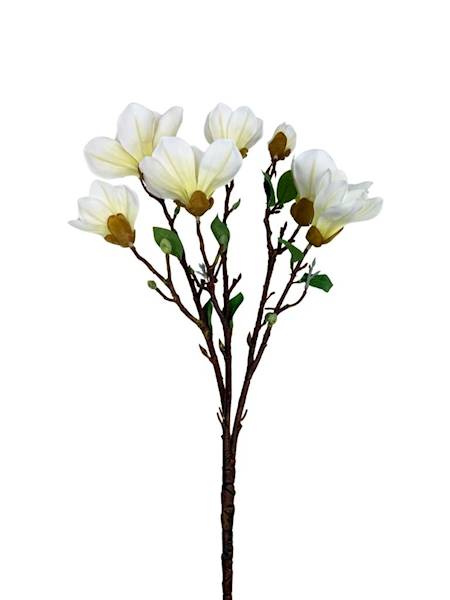 Magnolia bukiet silikonowy 55 cm kremowy