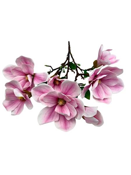 Magnolia bukiet silikonowy 55 cm jasny róż