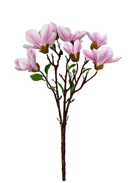 Magnolia bukiet silikonowy 55 cm jasny róż