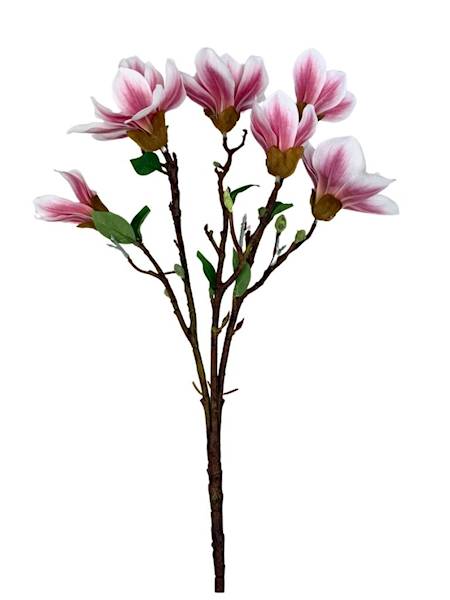 Magnolia bukiet silikonowy 55 cm róż z białym