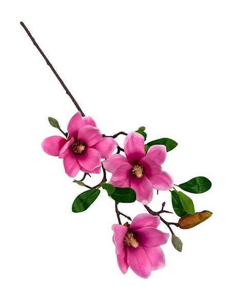 Magnolia gałązka 64 cm różowa