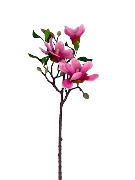 Magnolia gałązka 64 cm różowa