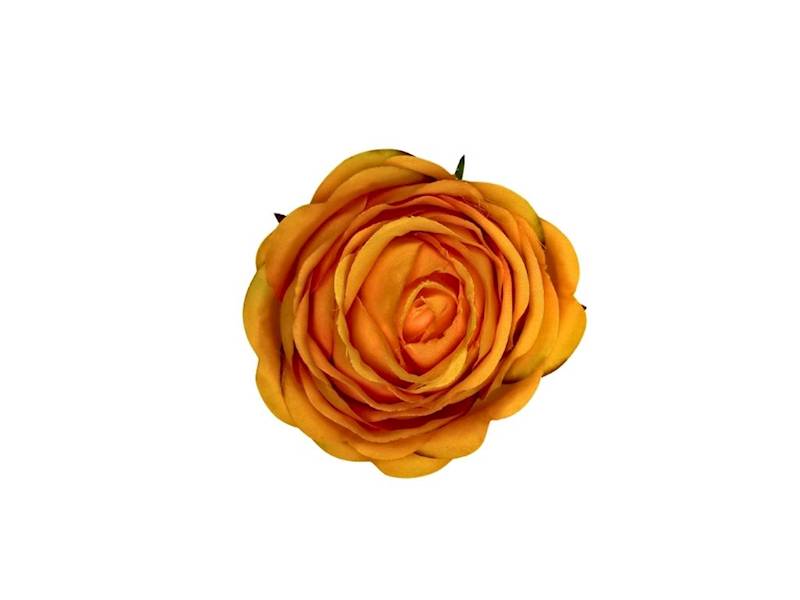 Róża główka 8 cm pomarańczowa