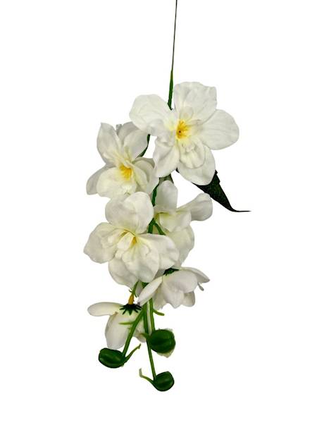 Ostróżka gałązka 40 cm biała