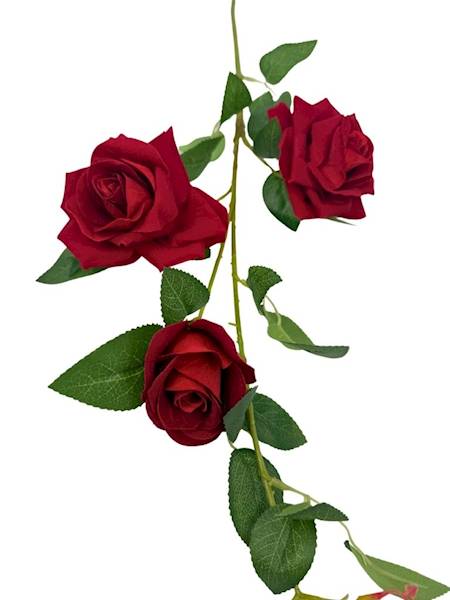 Róża welurowa gałazka 87 cm