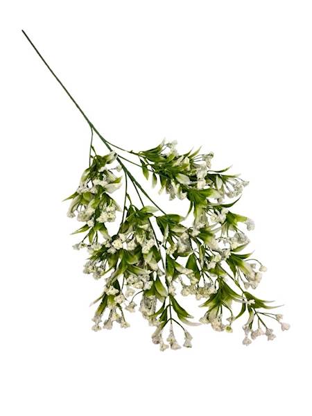 Gałązka kuleczki 80 cm biała