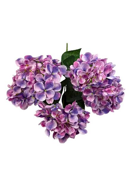 Hortensja bukiet 40 cm fiolet i róż