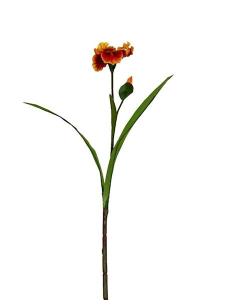 Irys piankowy gałązka 85 cm żółto pomarańczowy