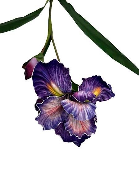 Irys piankowy gałązka 85 cm fioletowy