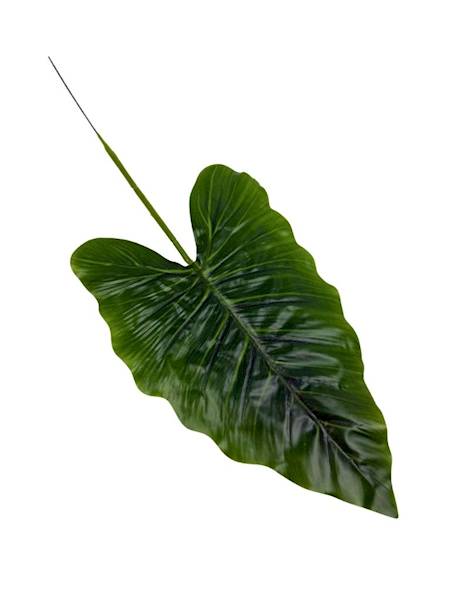 Liść silikonowy gałązka 44 cm zielony