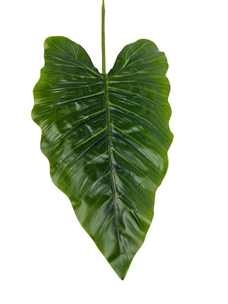 Liść silikonowy gałązka 44 cm zielony