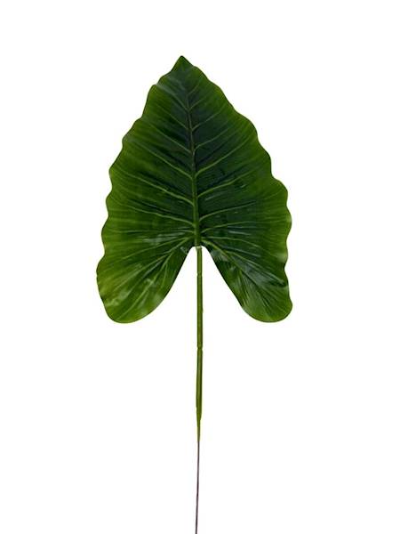 Liść silikonowy gałązka 44 cm zielony