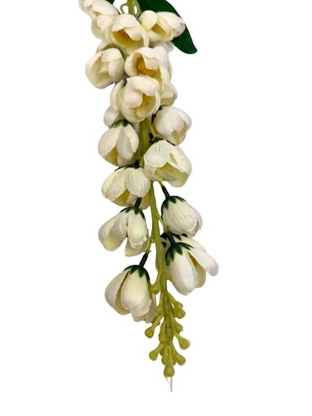 Dzwonki gałązka 94 cm jasny kremowy