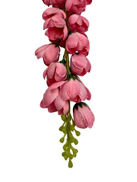 Dzwonki gałązka 94 cm różowe