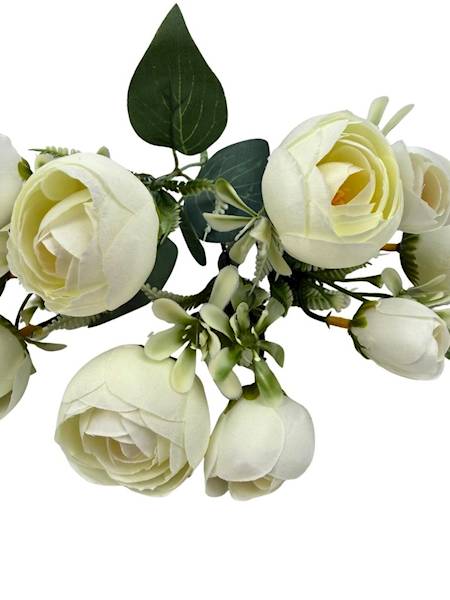 Bukiet pełniki kremowe 29 cm