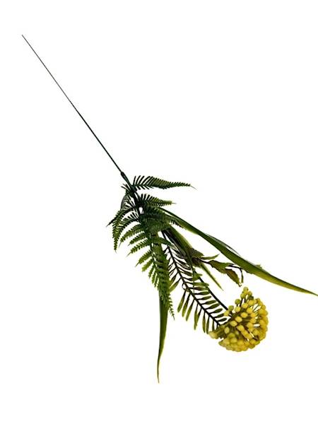 Dodatek gałązka 43 cm żółty