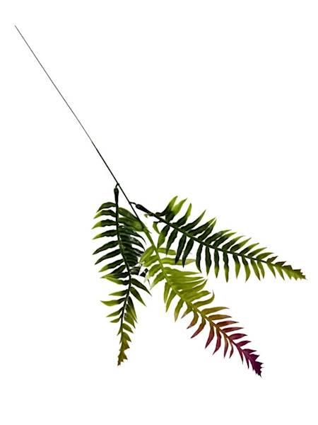 Paproć dodatek gałązka 58 cm zielona z bordo