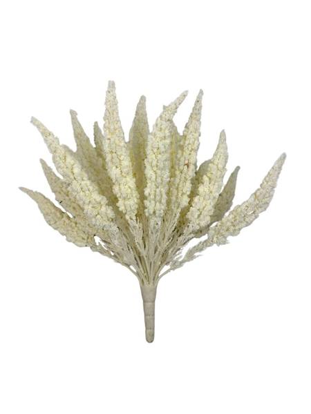 Wrzos bukiet 28 cm biały / jasny krem