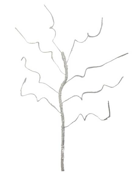 Korzeń 64 cm biały