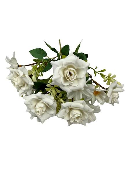 Bukiet bukiecik różyczki 30 cm biały