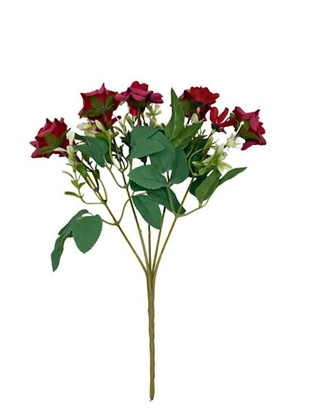 Bukiet bukiecik różyczki 30 cm czerwony