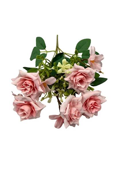 Bukiet bukiecik różyczki 30 cm jasny róż