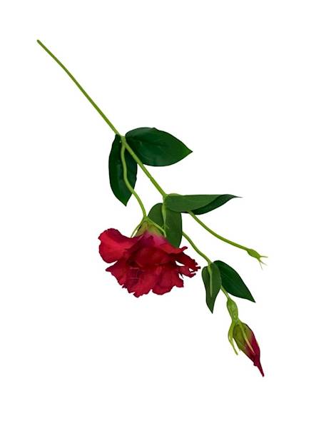 Eustoma gałązka 48 cm czerwona