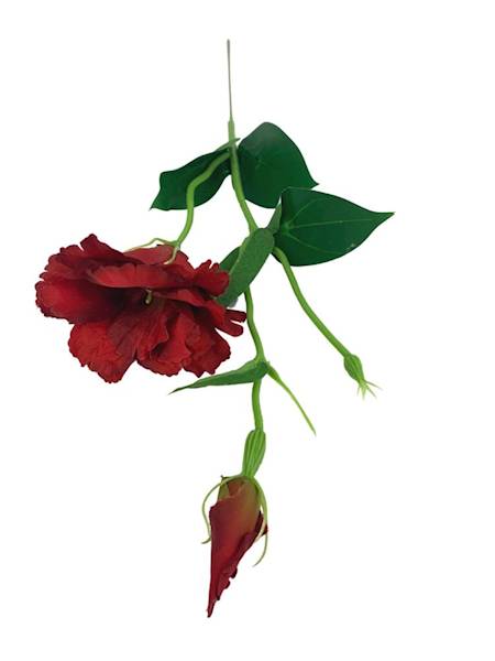 Eustoma gałązka 48 cm czerwona