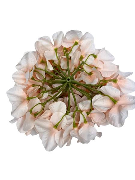 Hortensja XL główka 23 cm delikatna brzoskwinia