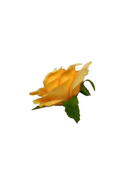 Róża główka 6 cm jasno pomarańczowa