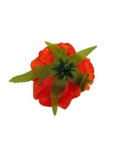 Róża główka 6 cm pomarańcz