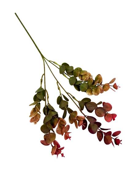 Eukaliptus gałązka plastikowa 49 cm pomarańczowy