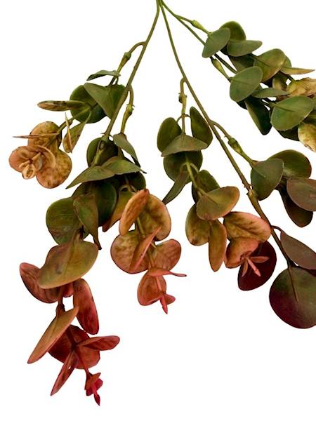 Eukaliptus gałązka plastikowa 49 cm pomarańczowy