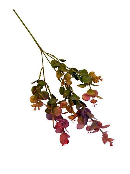 Eukaliptus gałązka plastikowa 49 cm różowy